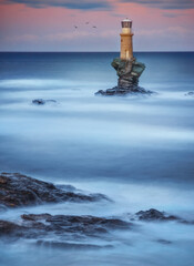 The Tourlitis Lighthouse in Chora Andros
