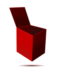 Red open box