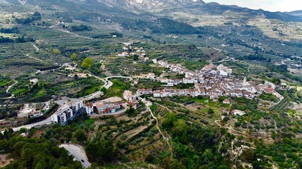 Fototapeta premium village in the mountains