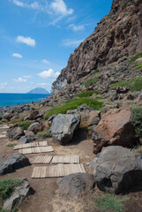 rocks and sea