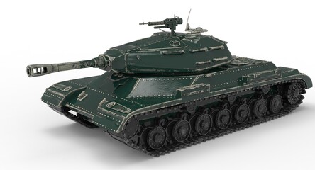 3d illustration of the armored tank
