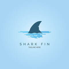 shark fin logo icon template design vector for brand or company and other