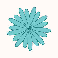 Green flower for use in website design