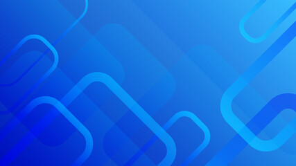 Blue geometric background. Dynamic shapes composition. Eps10 vector.
