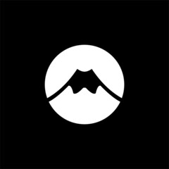 Mountain Circle Logo Template Illustration Design ,logo mountain  circle , logo maoutain abstract 