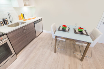 Modern dining room in luxury house.