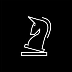 Horse Knight  Logo design element  Vector Image , logo line horse , logo horse line 