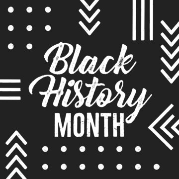 Black History Month, Black History Appreciation, Celebrating Black History, Black Pride, Celebration Sign, Vector Illustration Background