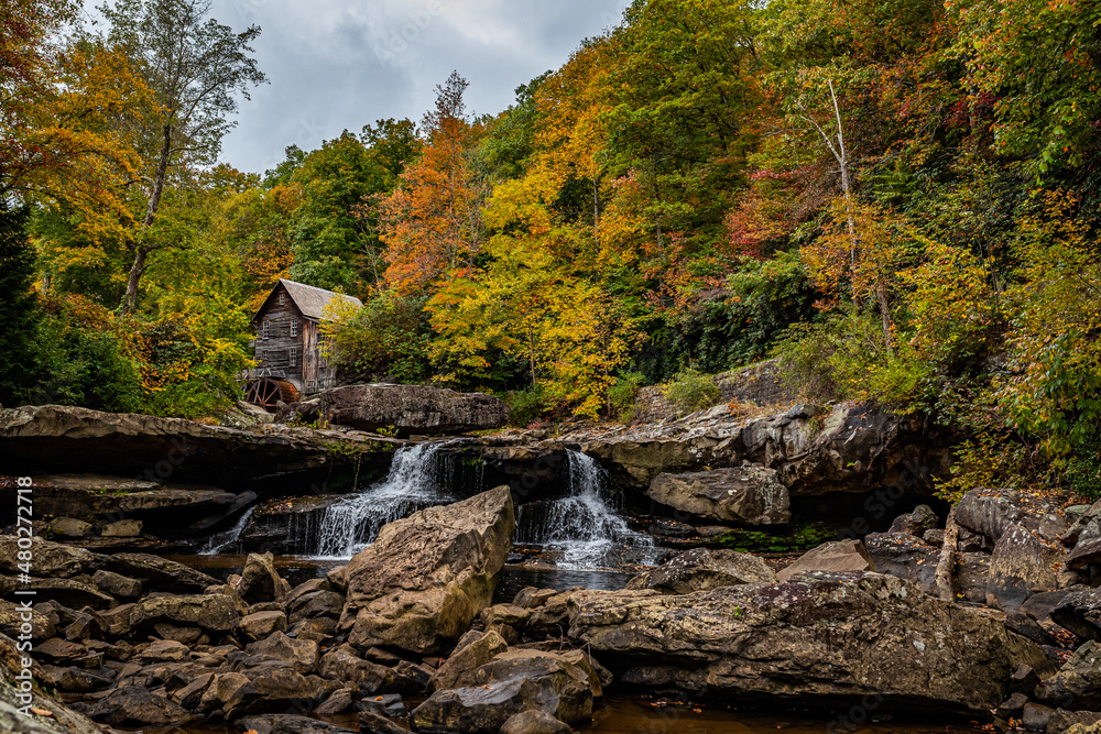 Wall mural Glade Creek Grist Mill Babcock State Park West Virginia