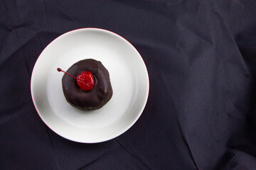 red and white plate with milk