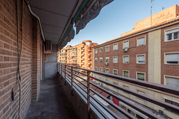 Obraz premium Lookout terrace in an urban residential house