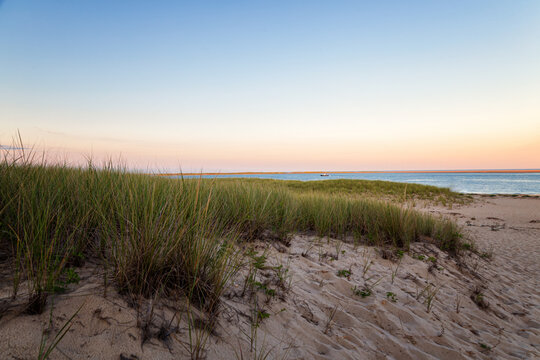 Beautiful Sunset on Cape Cod Beaches © letfluis