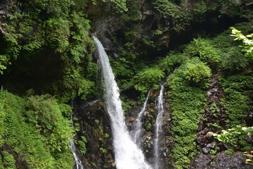 Fototapeta na wymiar Urami waterfall, Nikko, Tochigi, Japan