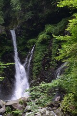 Fototapeta na wymiar Urami waterfall, Nikko, Tochigi, Japan