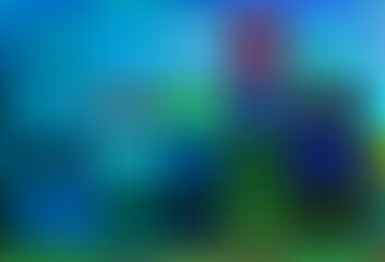 Light Blue, Green vector blurred shine abstract pattern.