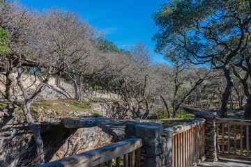 wooden bridge over the river