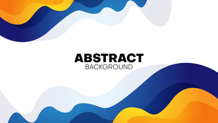 blue and yellow abstract wave background. abstract fluid design