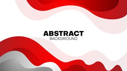 abstract wave background with red color on white background for banner, poster, web, presentation, wallpaper, etc.