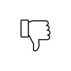 Dislike icon. dislike sign and symbol. Hand with thumb down