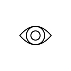 Eye icon. Eye sign and symbol. Look and Vision icon.