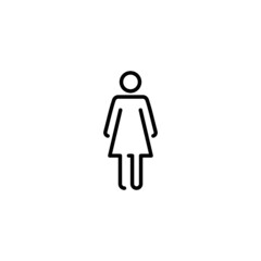 Female icon. woman sign and symbol