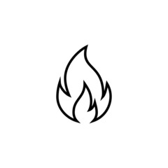 Fire icon. fire sign and symbol