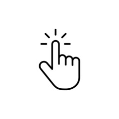 Hand cursor icon. cursor sign and symbol. hand cursor icon clik
