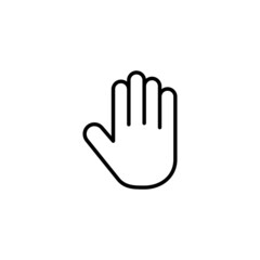 Hand icon. hand sign and symbol. hand gesture