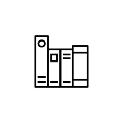 Library icon. education sign and symbol