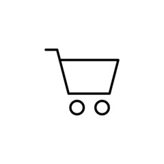Shopping icon. Shopping cart sign and symbol. Trolley icon