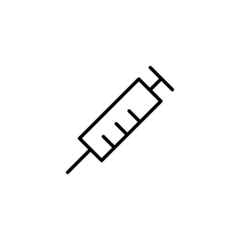 Syringe icon. injection sign and symbol. vaccine icon