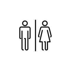 Toilet icon. Girls and boys restrooms sign and symbol. bathroom sign. wc, lavatory