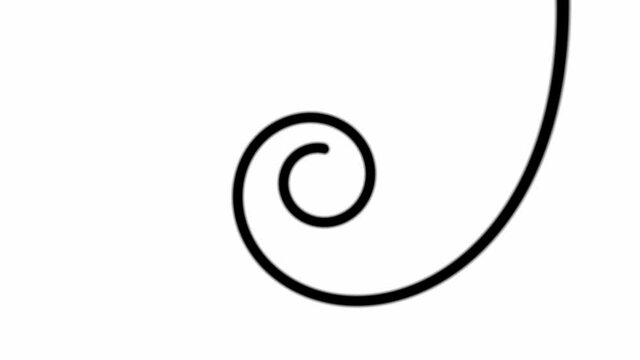 Rotating hypnotic spiral in perfect seamless loop (4K 3840x2160 30fps).