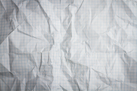 White sheet of paper. White textured sheet. Old paper top view. Grunge texture.