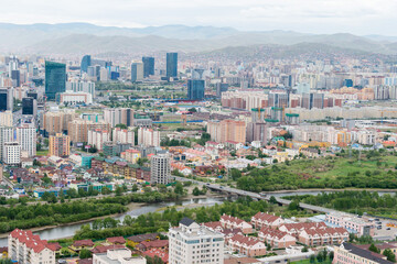 ULAANBAATAR, MONGOLIA - Ulaanbaatar City. Ulaanbaatar is the capital and largest city of Mongolia.