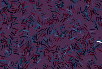 Dark pink vector background with straight lines.