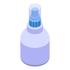 Alcohol spray icon isometric vector. Clean bottle. Plastic trigger