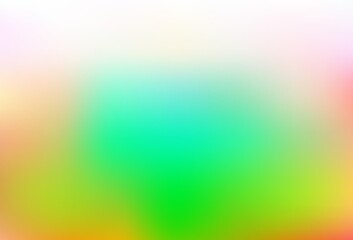 Light Multicolor, Rainbow vector blurred and colored background.