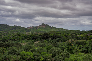 clouds over the mountains