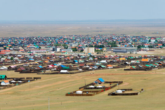 KHARKORIN, MONGOLIA - View of Kharkhorin in Kharkhorin (Karakorum), Mongolia. Karakorum was the capital of the Mongol Empire between 1235 and 1260.