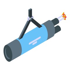 Archery bag icon isometric vector. Arrow sport. Competition bow