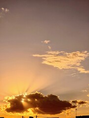 Fototapeta premium sunset in the sky