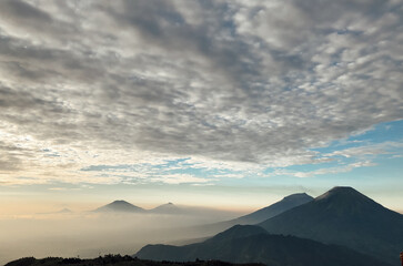 Five Mountain Bacground from Indonesia