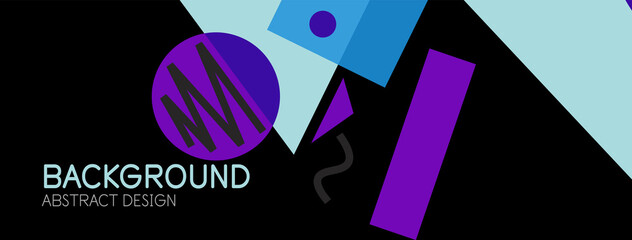 Abstract background with blocks, lines, geometric shapes. Techno or business concept for wallpaper, banner, background, landing page