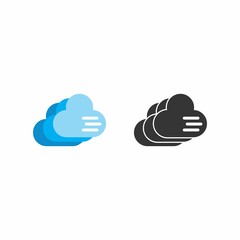 Obraz premium File cloud icon. File storage concept, cloud with document