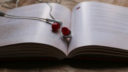 Old Book and a Modern Headset