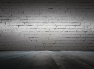 old interior with brick wall