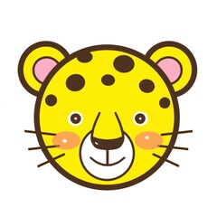 動物のかわいいイラスト素材　チーター