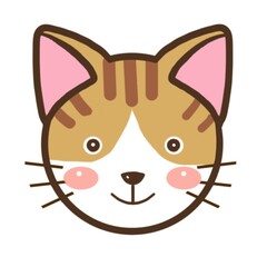 動物のかわいいイラスト素材　ネコ
