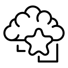 Rumor critical thinking icon outline vector. Business mind. Skill mental
